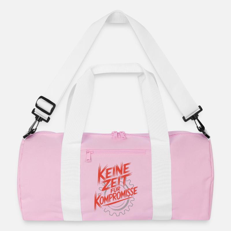 No time for compromise red Recycled Duffel Bag