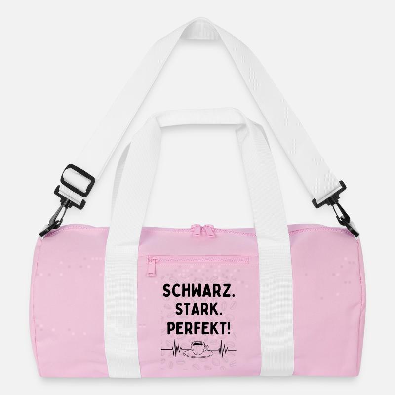 Schwarz. Stark. Perfekt. – Kaffee Statement Recycelte Duffel Bag