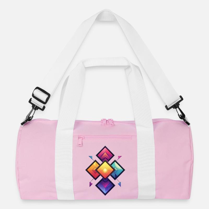 Rainbow Diamond Kaleido Recycled Duffel Bag