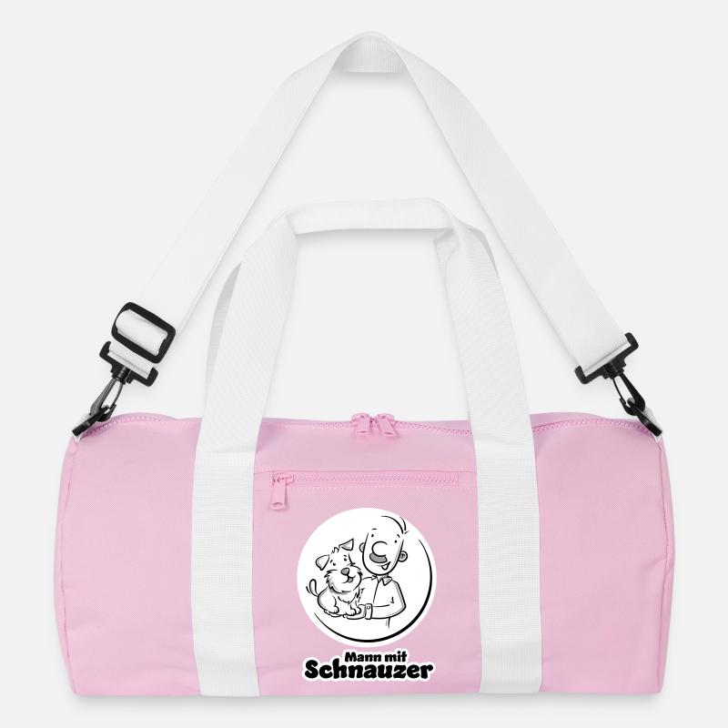 Mann mit Schnauzer (Oberlippenbart) Recycelte Duffel Bag