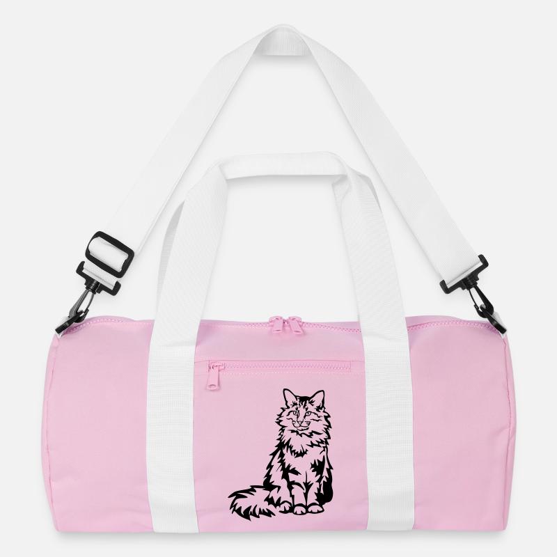 Norwegian Forest Cat Recycled Duffel Bag