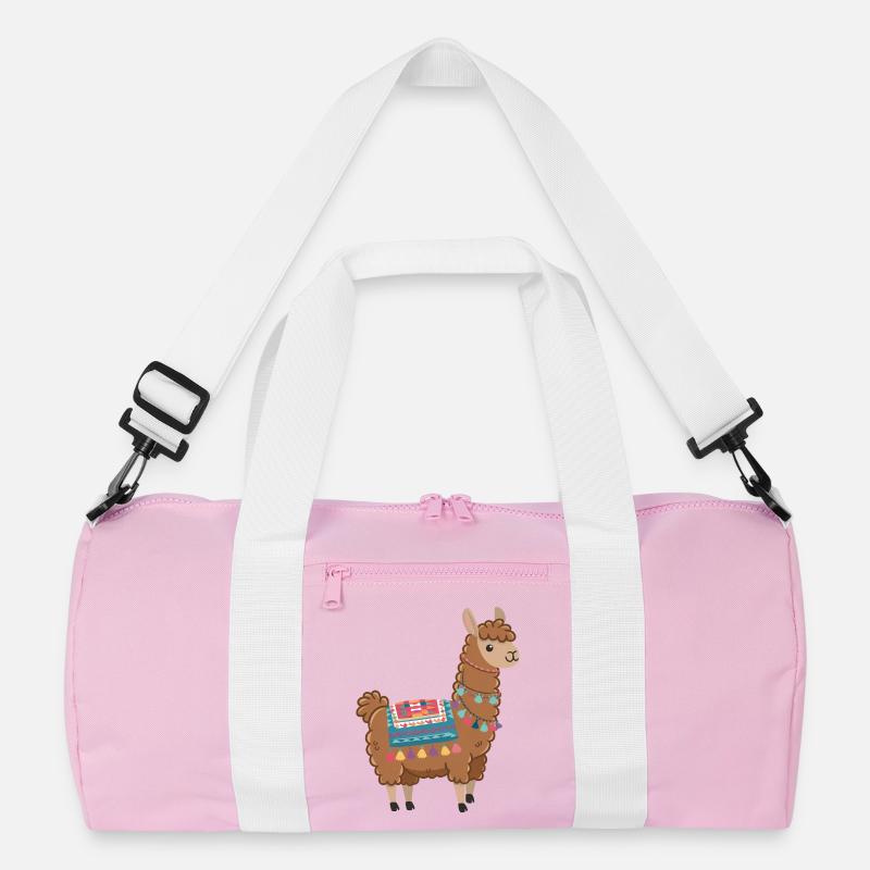 Buntes Boho-Lama Recycelte Duffel Bag