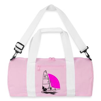 RS 500 Régate de dériveurs à voile voile de couleur - Sac de sport recyclé - rose/blanc - Devant