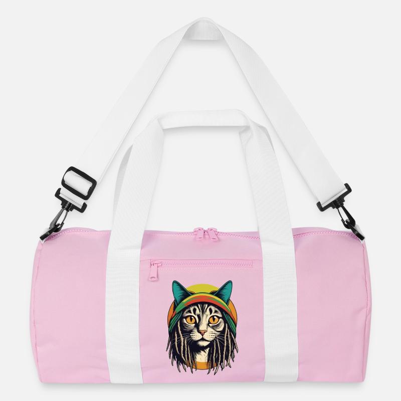 Coole Rasta-Katze Recycelte Duffel Bag