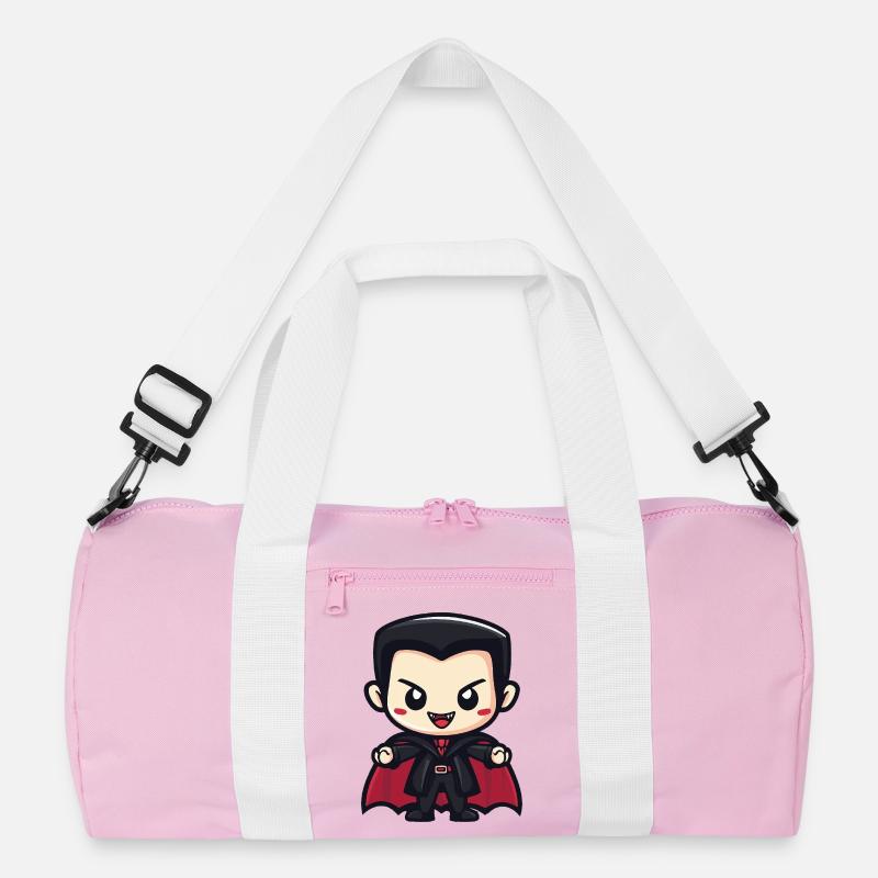 Vampire Halloween Cute Comic Recycled Duffel Bag