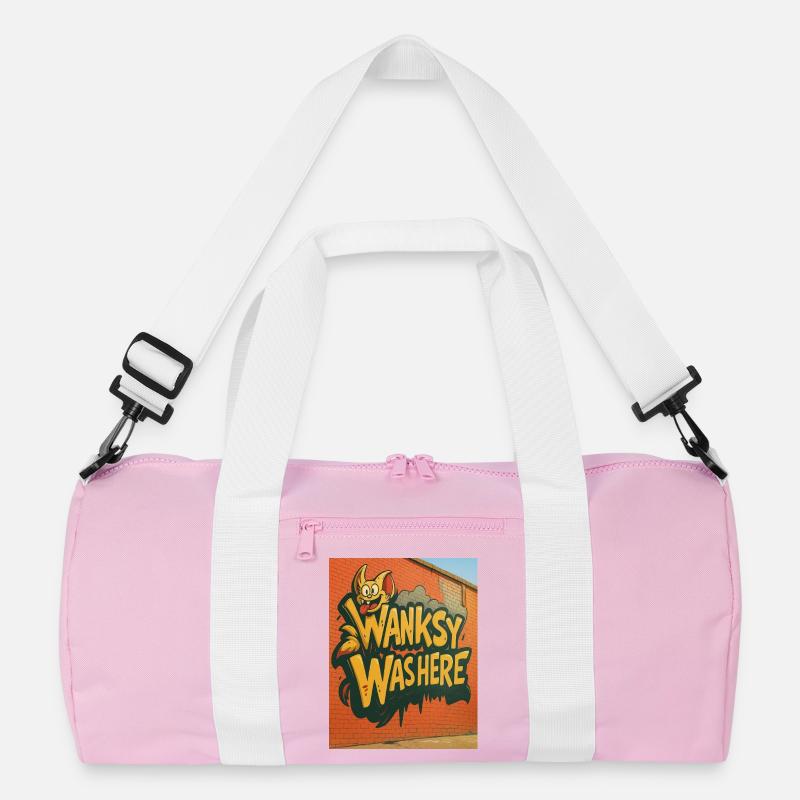 Wanksy Was Here Graffiti Recycelte Duffel Bag