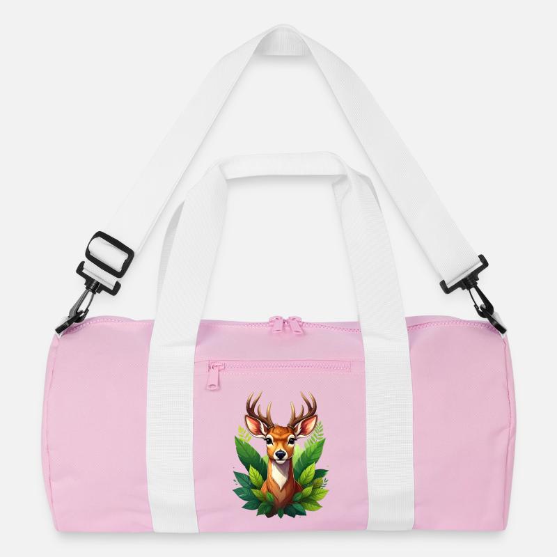 Ein Reh oder Hirsch im Wald Recycelte Duffel Bag