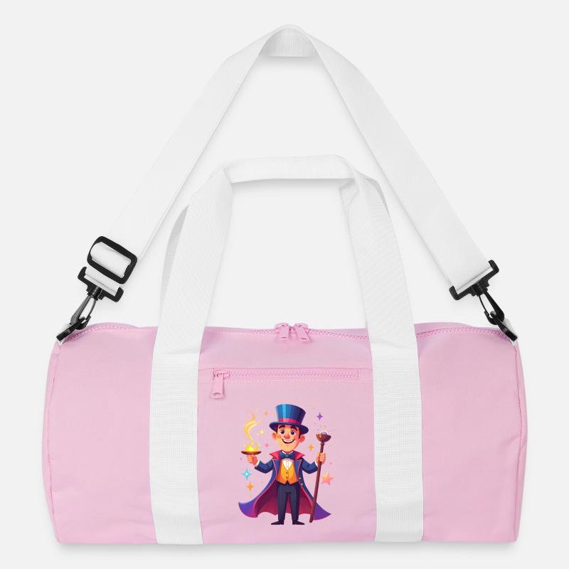 Magier - Recycelte Duffel Bag - Rosa/Weiß