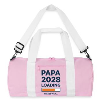 Dad 2028 Loading - Recycled Duffel Bag - pink/white - Front