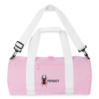 Scarabée cerf - Persiste - Sac de sport recyclé - rose/blanc - Devant