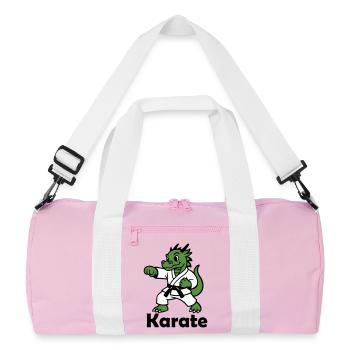 Karate Dragon - Recycled Duffel Bag - pink/white - Front