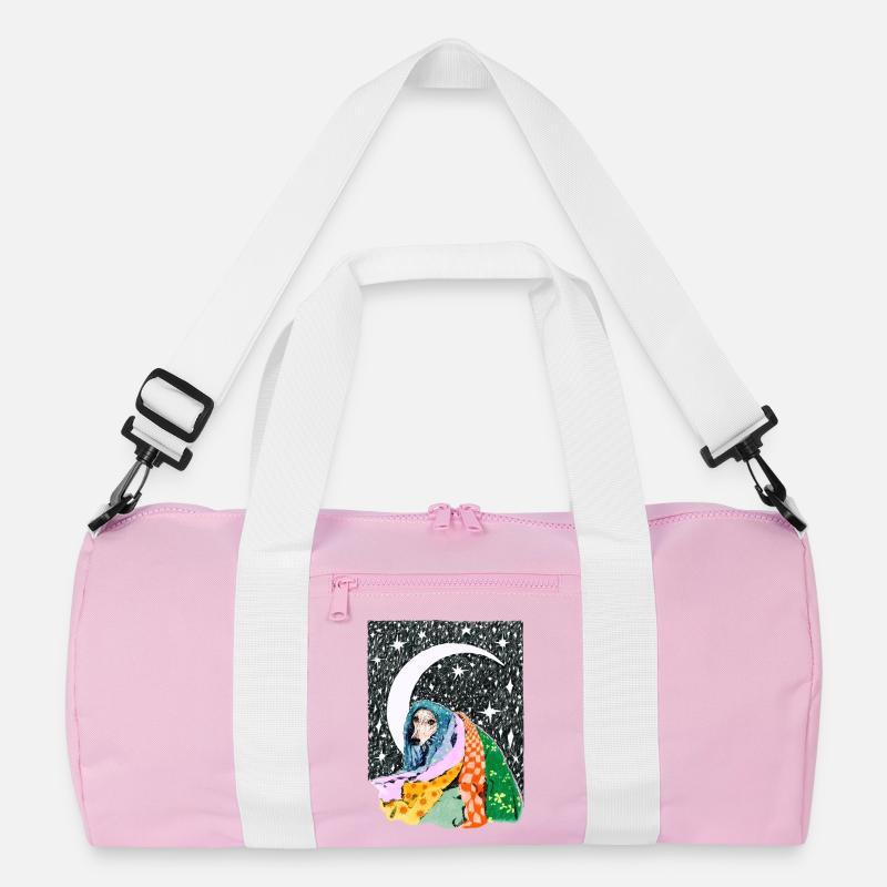 SOMNUS - Recycelte Duffel Bag - Rosa/Weiß