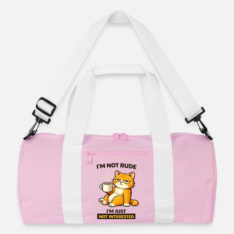 Mürrische Katzenkaffee-Einstellung Recycelte Duffel Bag