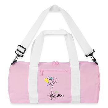 Fleurs colorées Bio Nature - Sac de sport recyclé - rose/blanc - Devant
