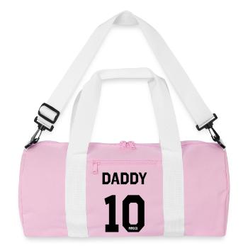 Papa 2019 - Sac de sport recyclé - rose/blanc - Devant