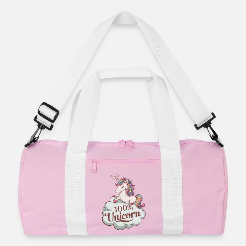 100% Unicorn - Authentisches Einhorn Design Recycelte Duffel Bag