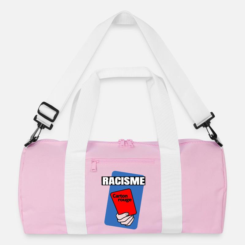 Rote Karte - Recycelte Duffel Bag - Rosa/Weiß