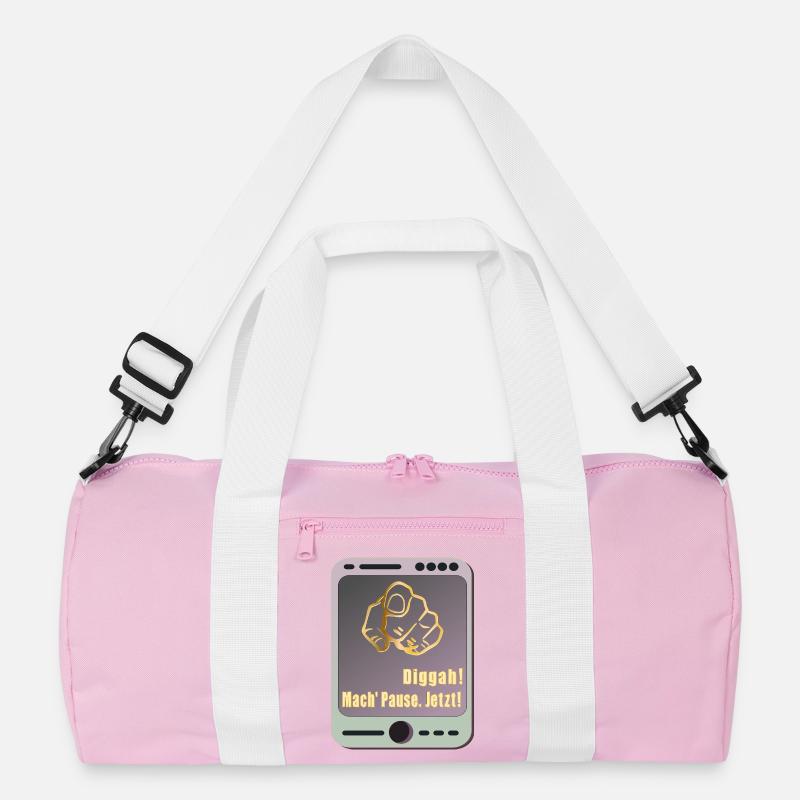 PAUSE MACHEN SPRÜCHE Recycelte Duffel Bag