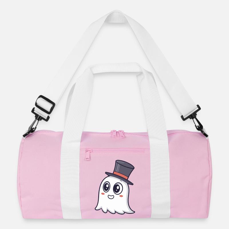 Chic Ghost Top Hat Recycled Duffel Bag