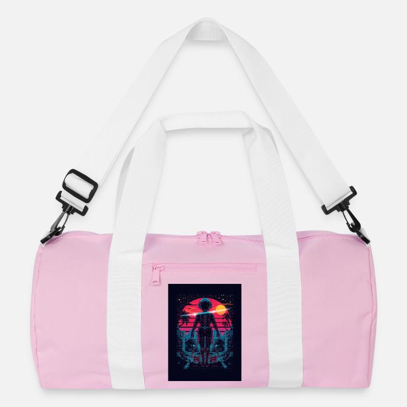 Astronaut Neon Sunset Recycled Duffel Bag
