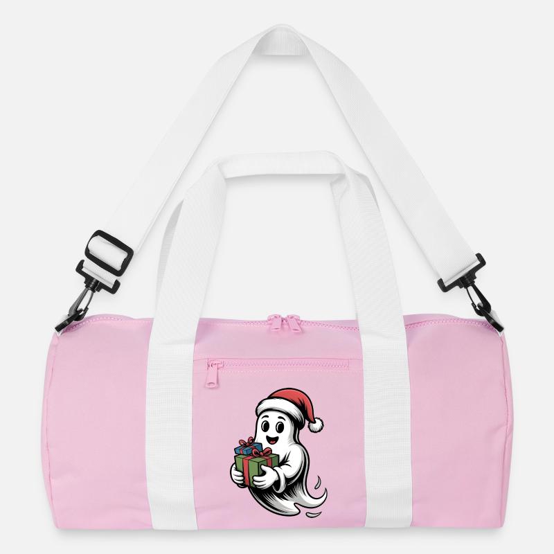 Weihnachtsgeist mit Geschenk Recycelte Duffel Bag