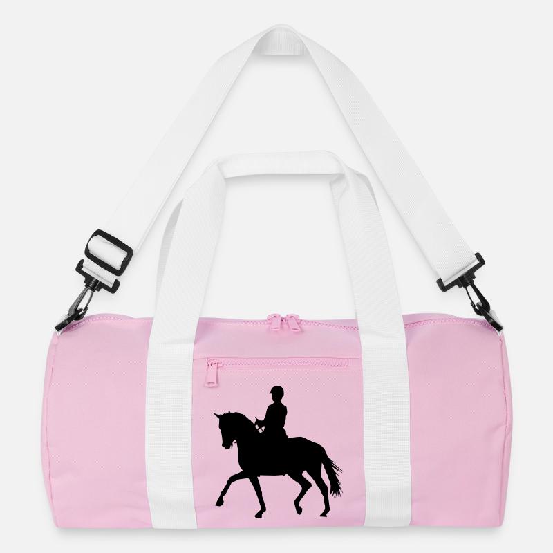 Reiterin mit Pferd Recycelte Duffel Bag