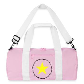 Mantric 2 - I am - Recycled Duffel Bag - pink/white - Front