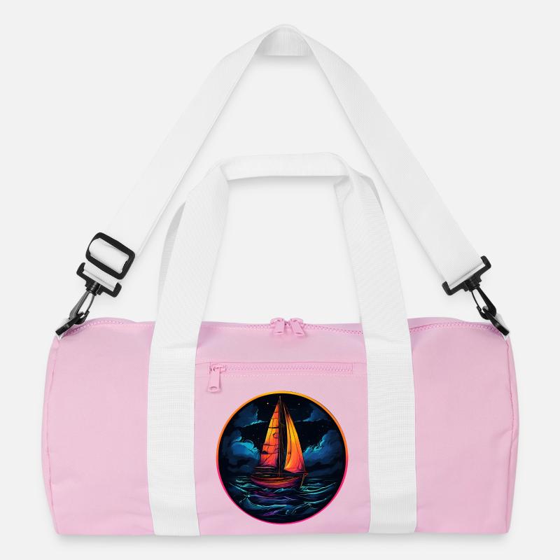 Neonsegler am Abendsee Recycelte Duffel Bag