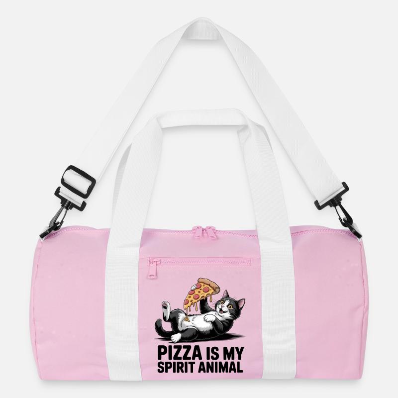 Chat à pizza Sac de sport recyclé