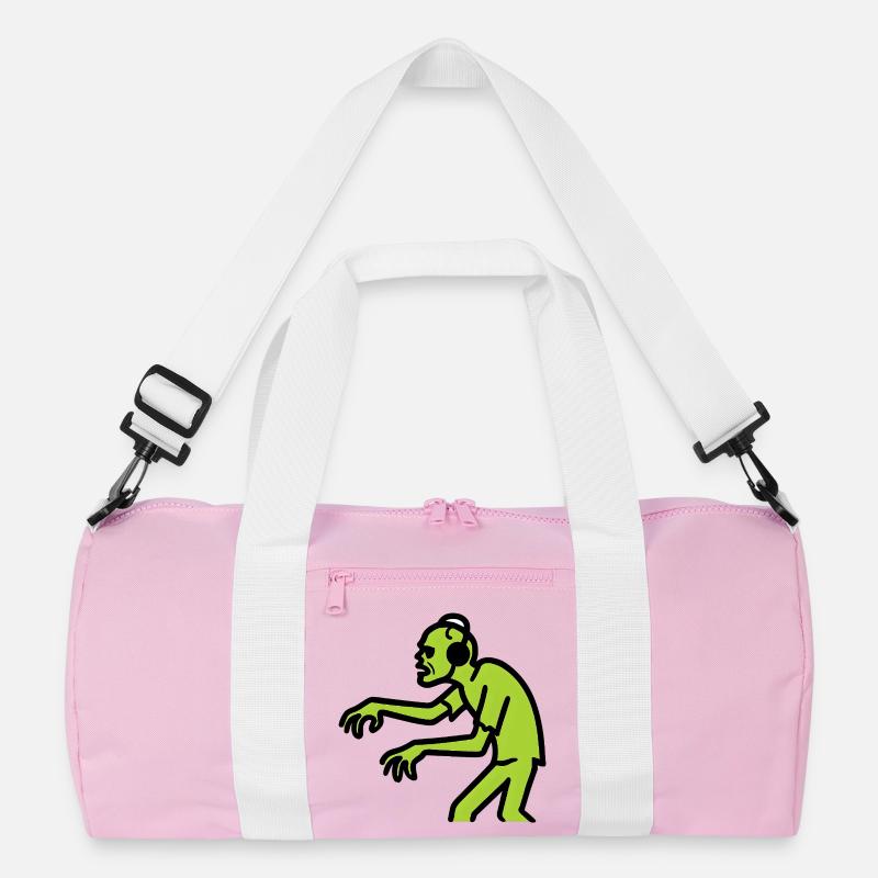 Zombie DJ Néon Vert Sac de sport recyclé