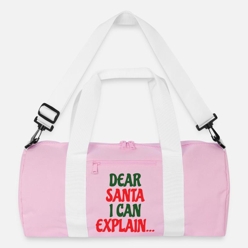 Dear Santa I Can Explain Recycelte Duffel Bag