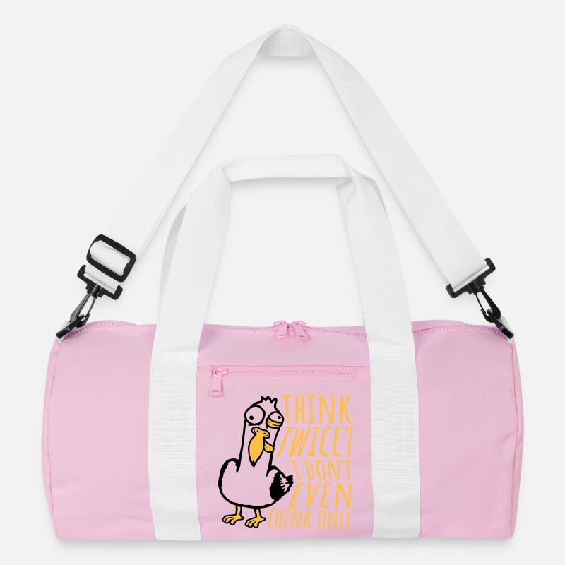 Seagull Crazy Think Twice? I Don't Even Think Once Recycled Duffel Bag
