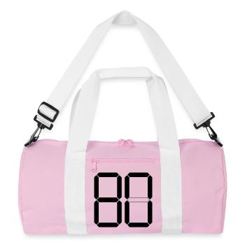 NUMÉRO 80 Quatre-vingts Cadeaux Numériques - Sac de sport recyclé - rose/blanc - Devant