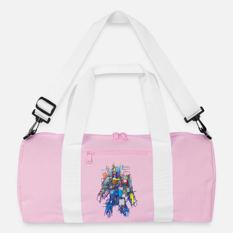 Cyber Android Abstrakt Recycelte Duffel Bag