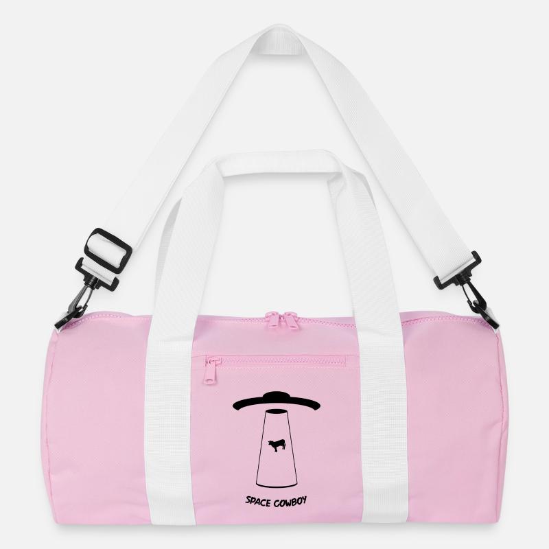 Space Cowboy - Recycelte Duffel Bag - Rosa/Weiß
