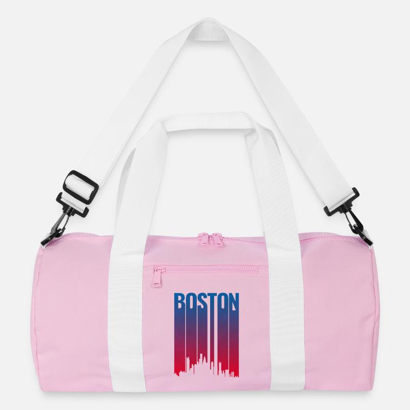 Boston Skyline Gradient Night Recycelte Duffel Bag
