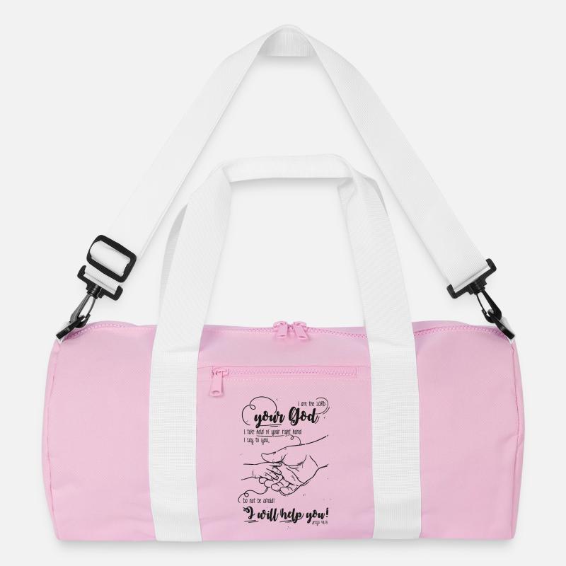 Jesaja Bibelvers Ich helfe dir Recycelte Duffel Bag