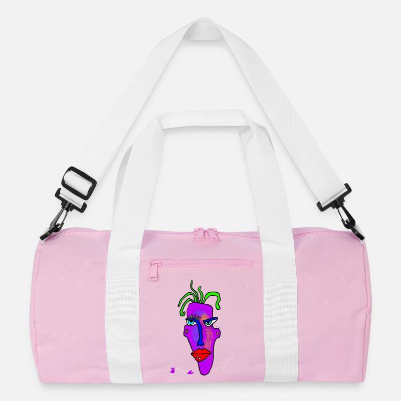 Neon Portrait Farbexplosion Recycelte Duffel Bag