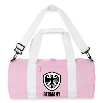 Federal Eagle Coat of Arms Germany - Recycled Duffel Bag - pink/white - Front