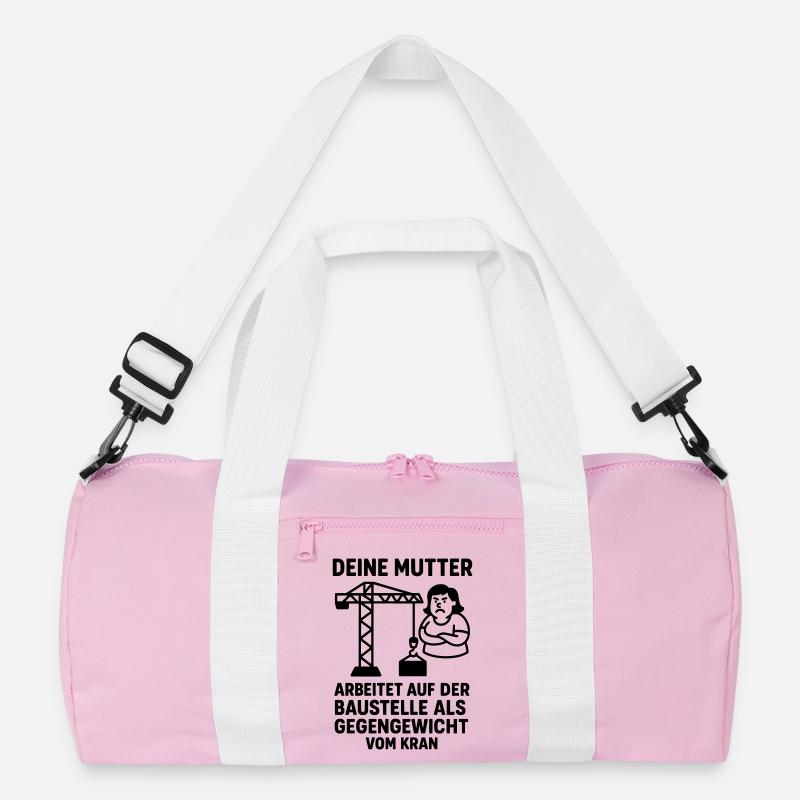 deine mutter witz baustelle gegengewicht Recycelte Duffel Bag