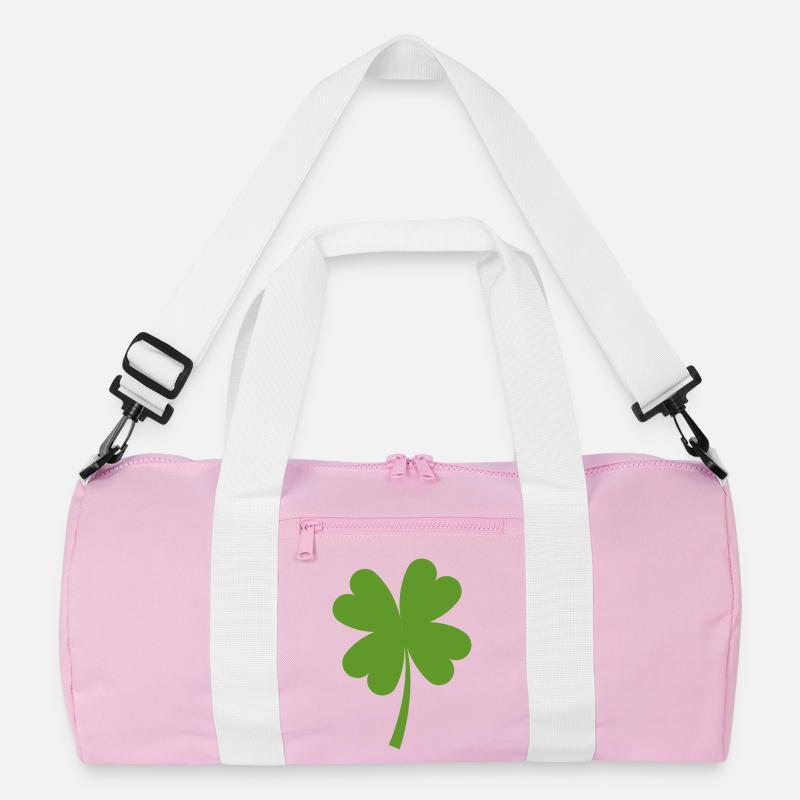 Massiver vierblättriger Klee Recycelte Duffel Bag