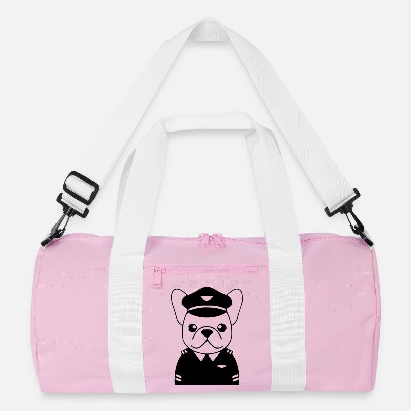 Frenchie Pilot Uniform Schwarz Recycelte Duffel Bag