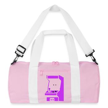 Machine à sous Arcade Silhouette - Sac de sport recyclé - rose/blanc - Devant