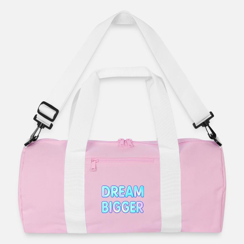 Dream Bigger Gradient Typografie Recycelte Duffel Bag