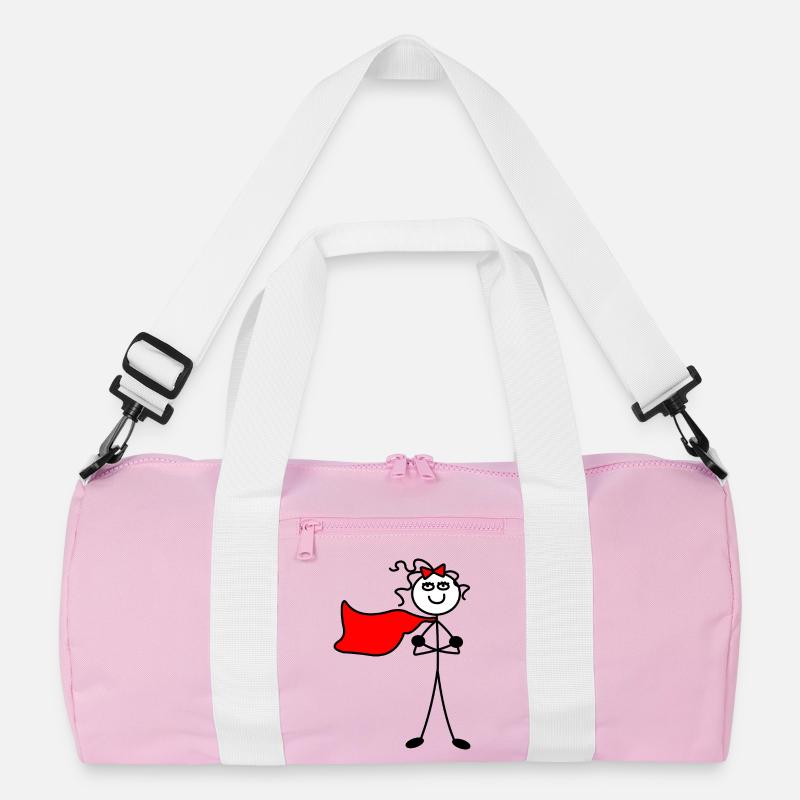 Superwoman oder mit verschränkten Armen Recycelte Duffel Bag