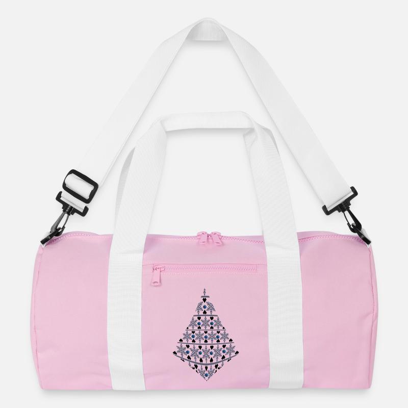 Snowflake Tree Ornament Recycled Duffel Bag