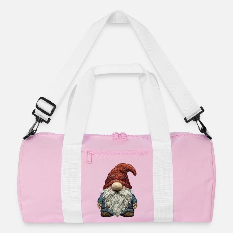 Gnome in embroidered look (printed) Recycled Duffel Bag