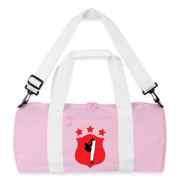 Capoeira - Fighting - Dance - Recycled Duffel Bag - pink/white - Front