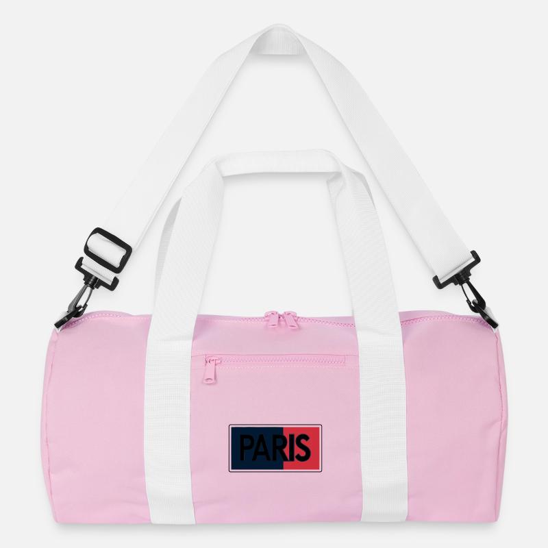Paris Flag Split Typography Recycled Duffel Bag