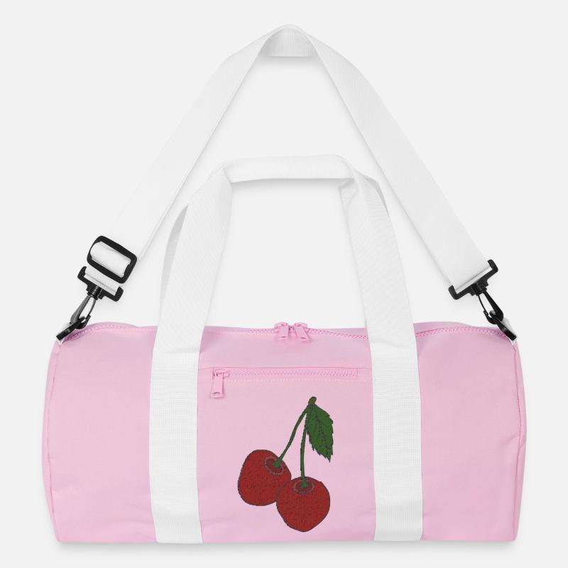 Cherries fabric Recycled Duffel Bag